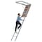 Louisville Attic Ladder, Aluminum, 375 lb Load Capacity AL2540MG - alternate 3